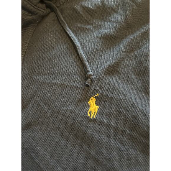NWT Polo Ralph Lauren Hoodie Mens Large Blue Pullover Lightweight Yellow Pony - Picture 7 of 14